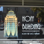Sign outside the Hoff Building Downtown